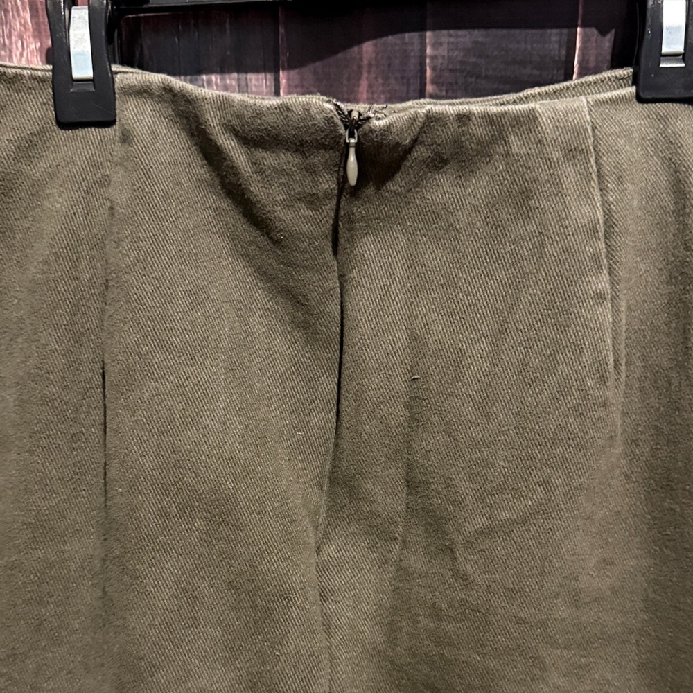 Mi Ami Collections Embroidered Mini Skirt - Olive, Pink, Blue - Picture 4 of 5